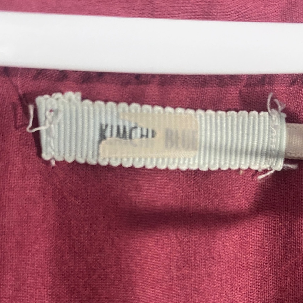 Kimchi Blue Plum Button Front Mini Dress Tie Waist Cottagecore XS - Picture 3 of 12